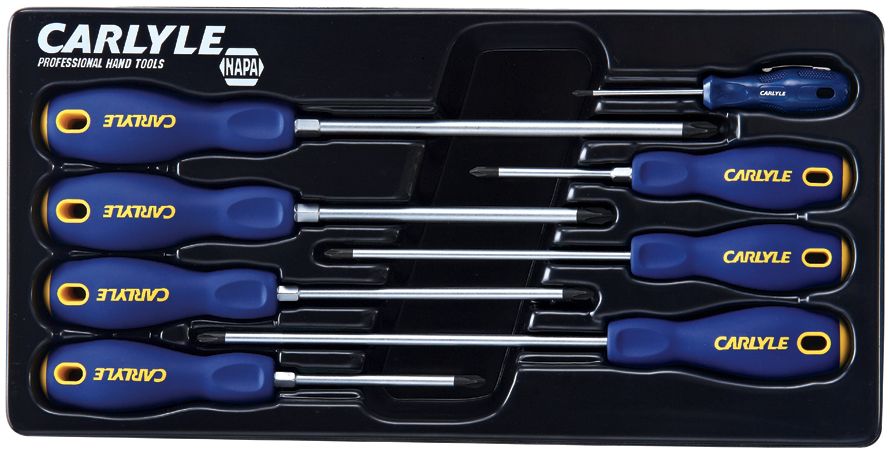 Carlyle Tools 8 Piece Phillips Head Screwdriver Set SDSP8